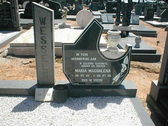 WESSELS Maria Magdalena 1942-1988