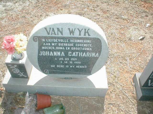WYK Johanna Catharina, van 1921-1990