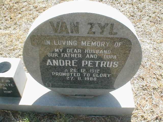 ZYL Andre Petrus, van 1912 - 1988