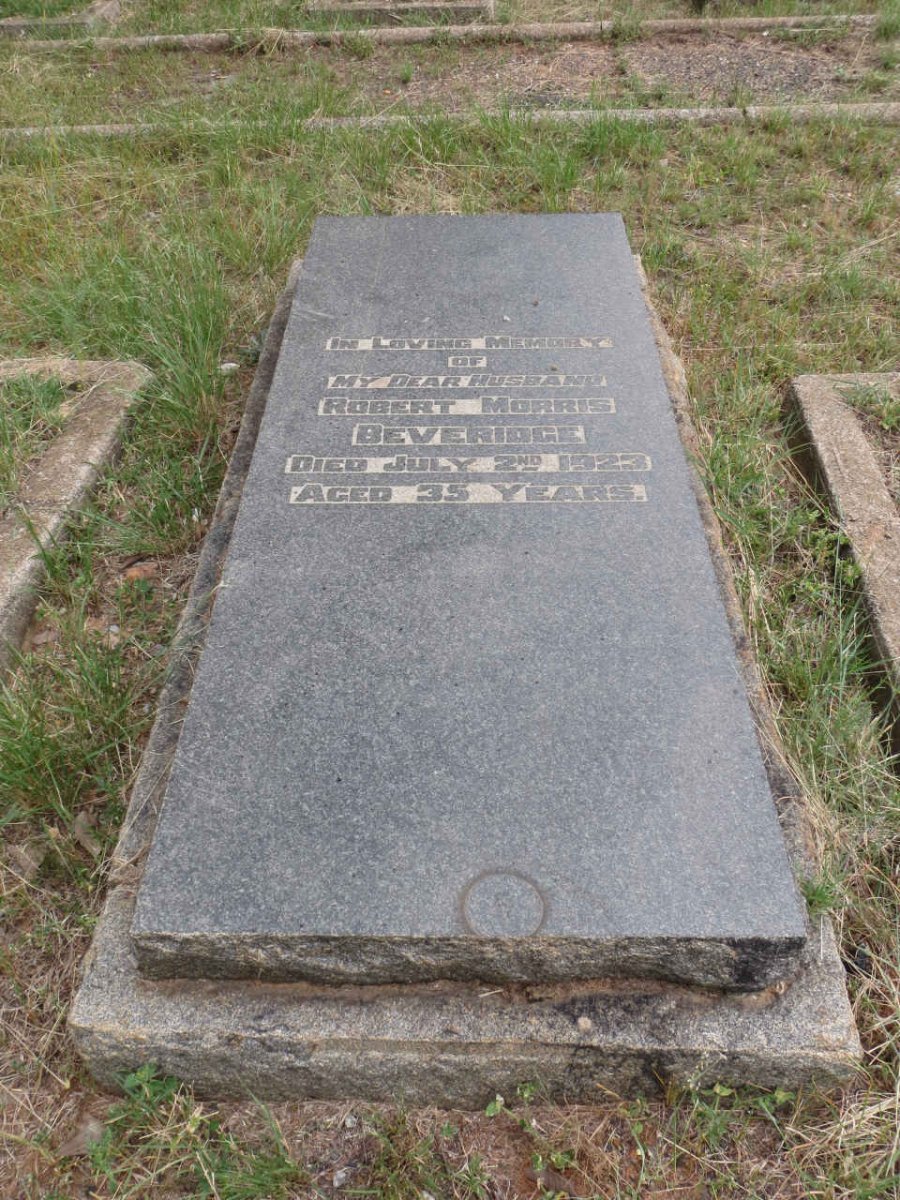 BEVERIDGE Robert Morris -1923