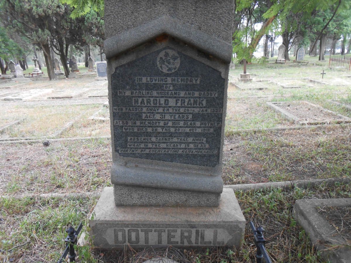 DOTTERILL Harold Frank -1932 &amp; Mina -1973 :: ? -1916