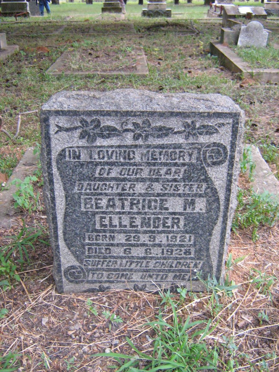 ELLENDER Beatrice M. 1921-1928