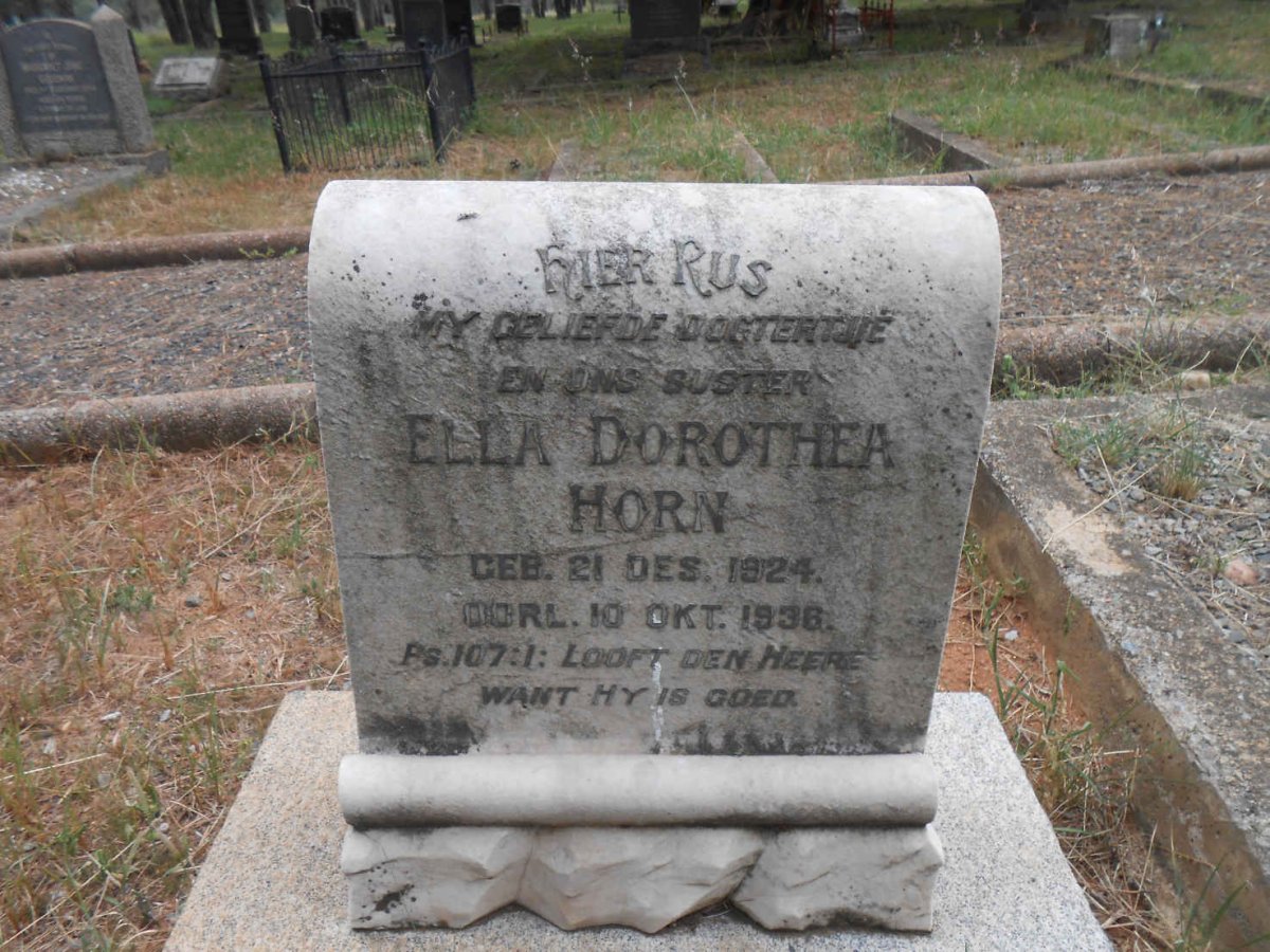 HORN Ella Dorothea 1924-1936