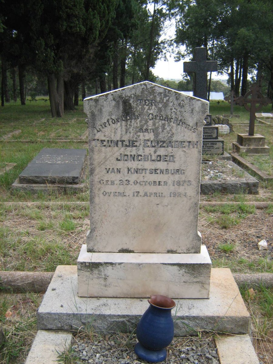JONGBLOED Teuntje Elizabeth 1875-1924