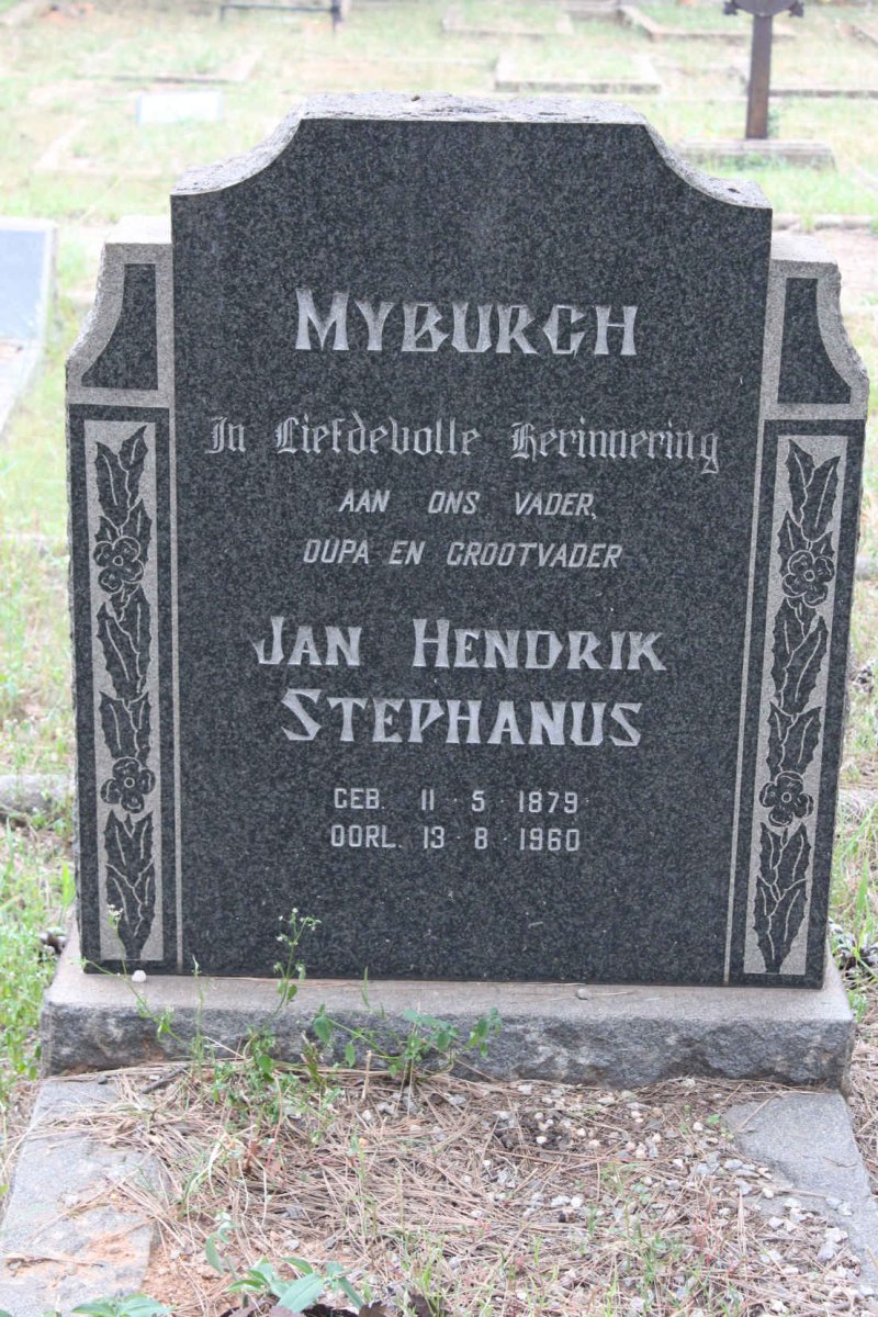 MYBURGH Jan Hendrik Stephanus 1879-1960