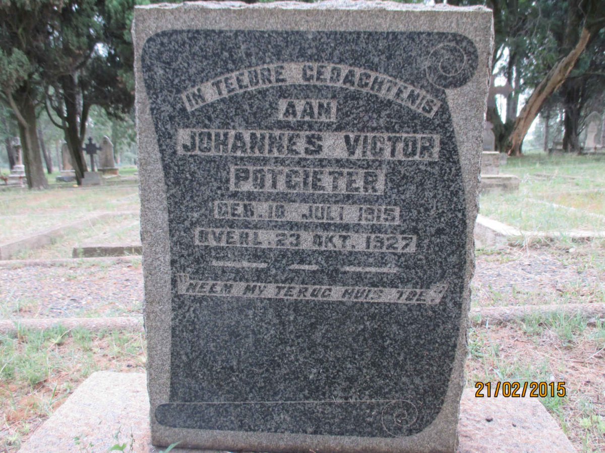 POTGIETER Johannes Victor 1915-1927