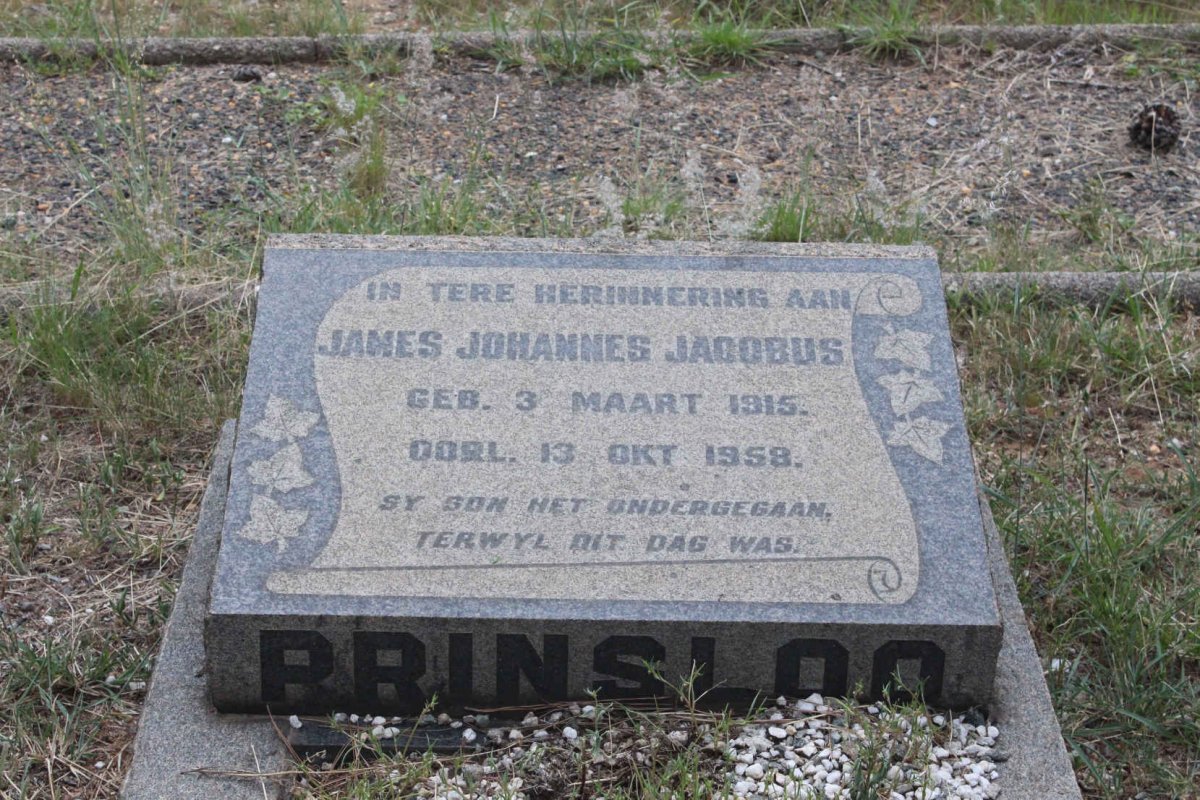 PRINSLOO James Johannes Jacobus 1915-1958