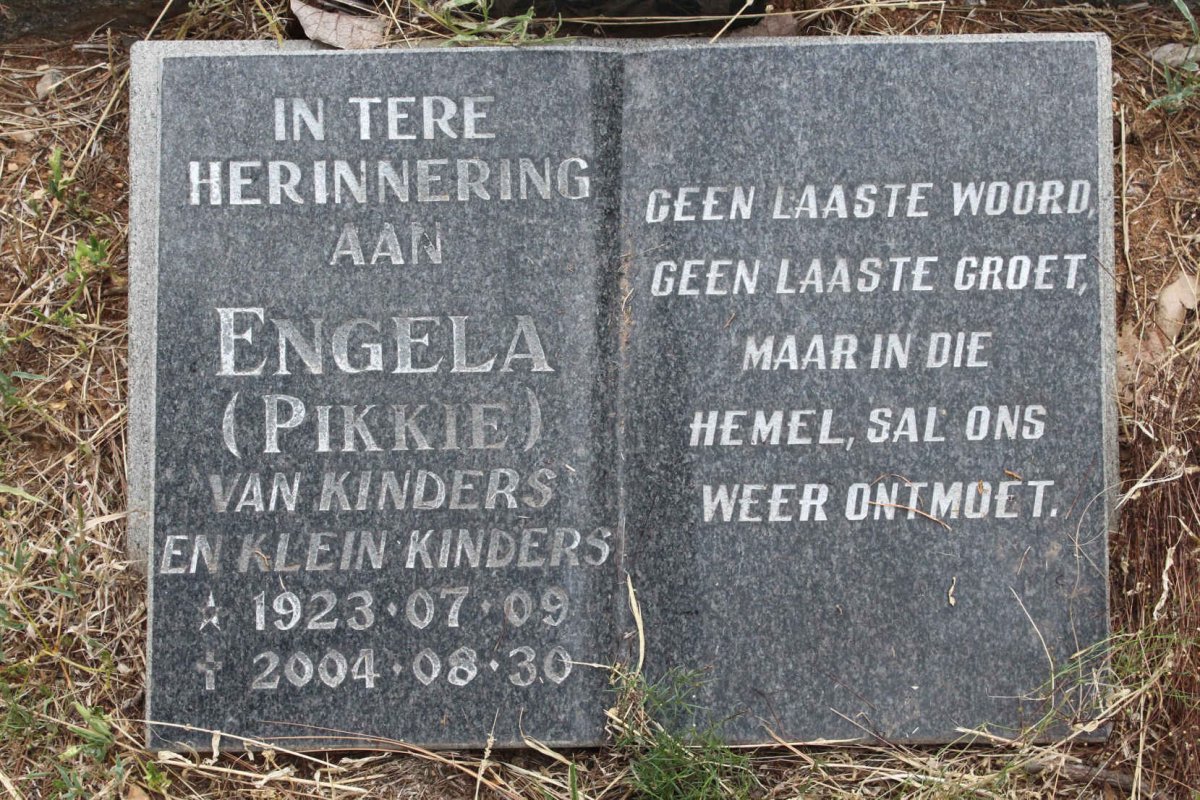 PRINSLOO Engela 1923-2004