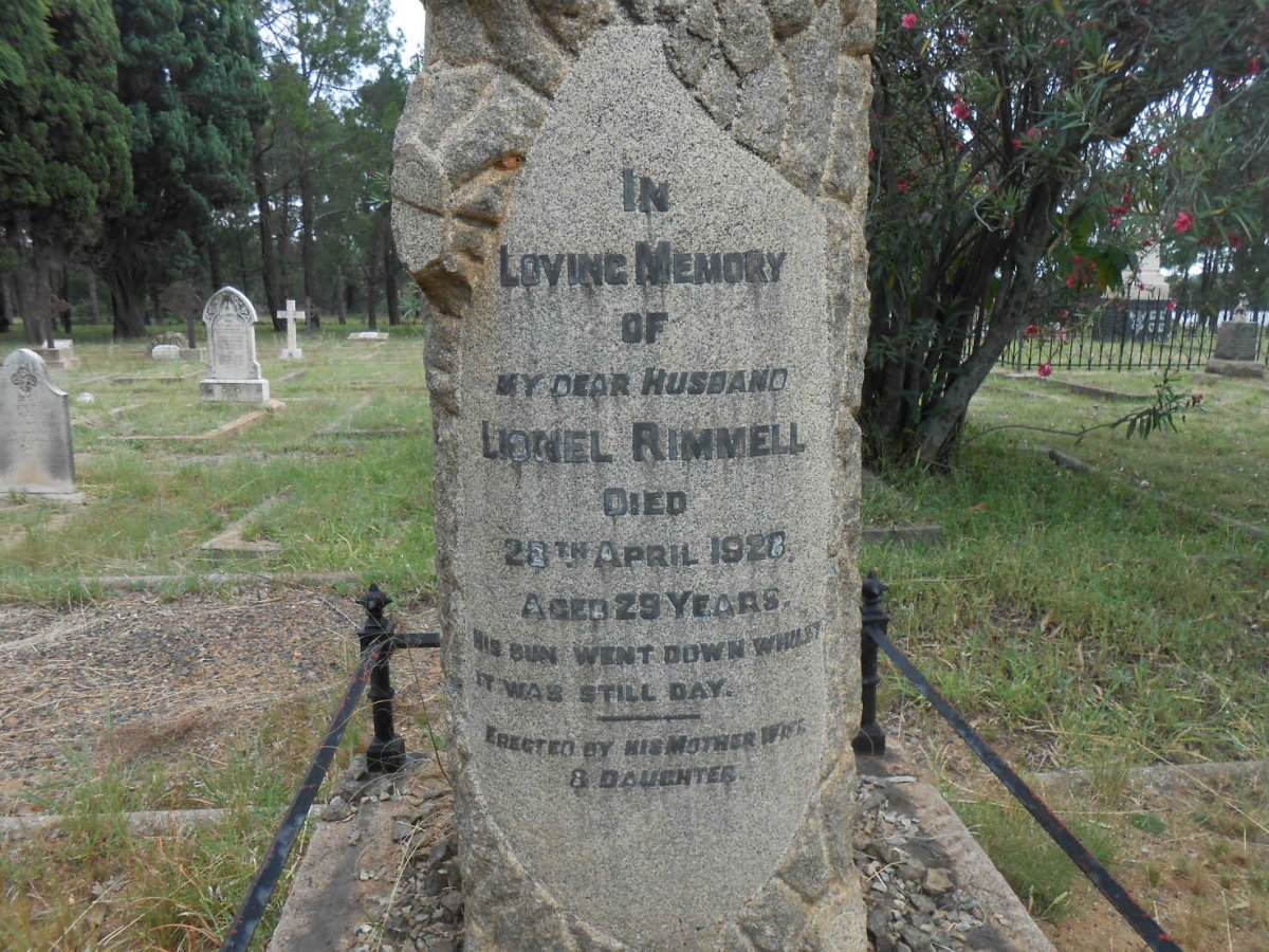 RIMMELL Lionel -1928