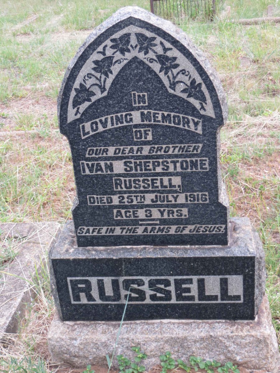 RUSSELL Ivan Shepstone  -1916