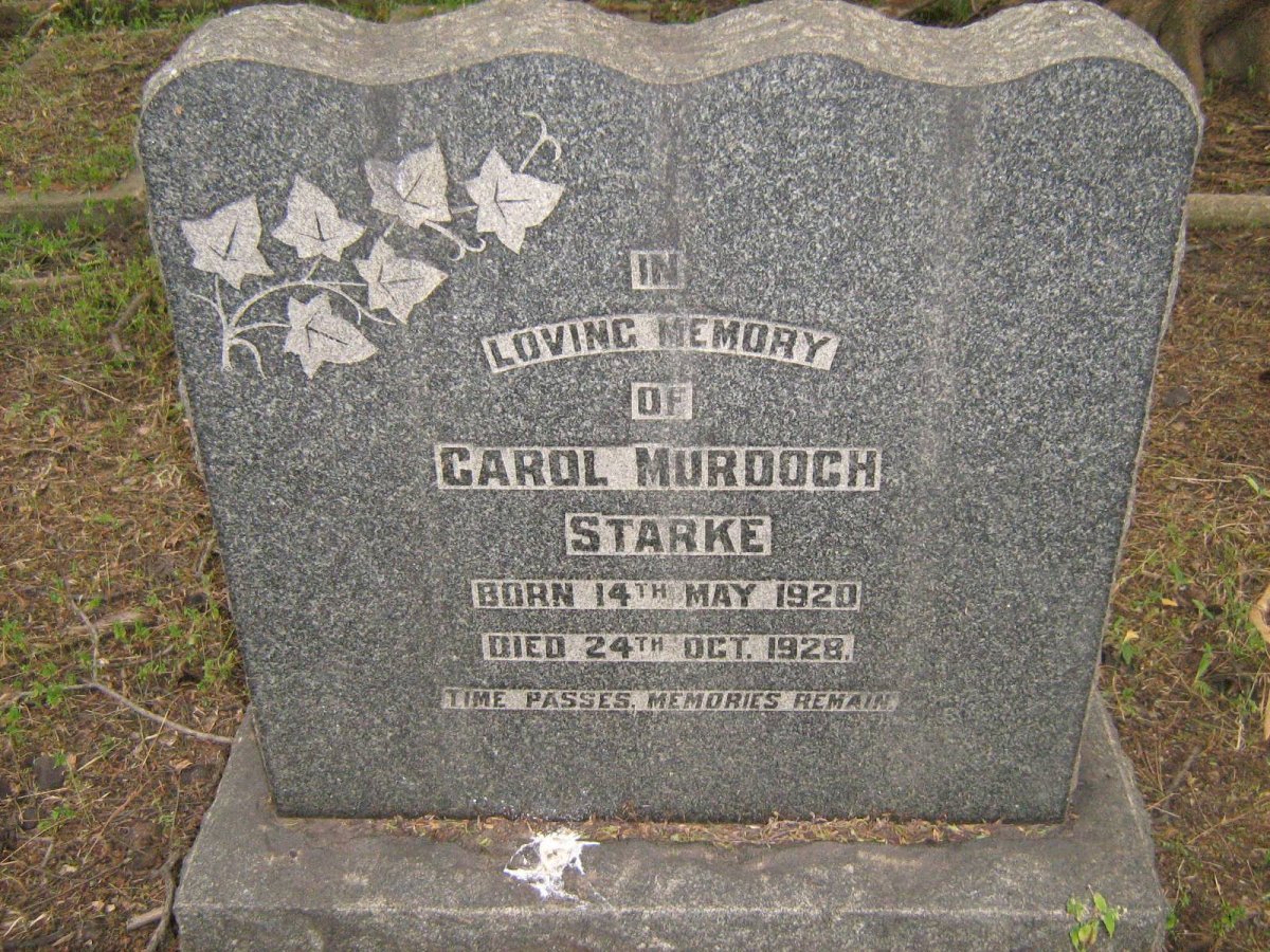 STARKE Carol Murdoch 1920-1928