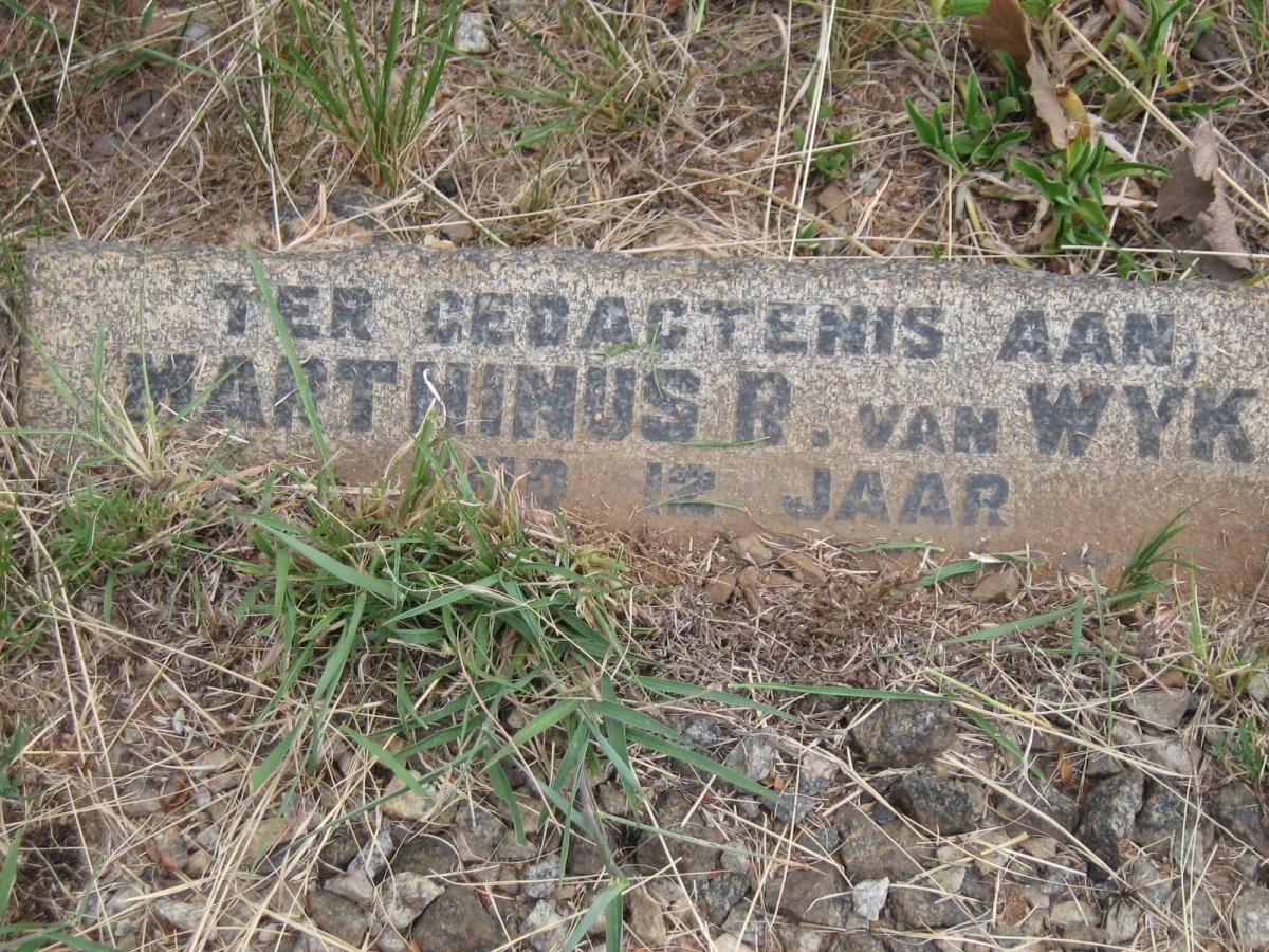 WYK Marthinus R., van