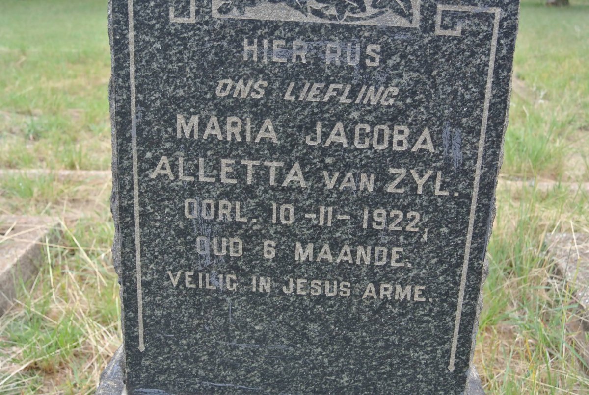 ZYL Maria Jacoba Alletta, van -1922
