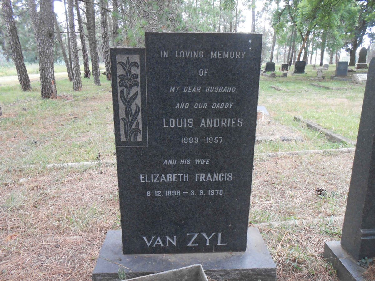 ZYL Louis Andries, van 1889-1957 &amp; Elizabeth Francis 1898-1978