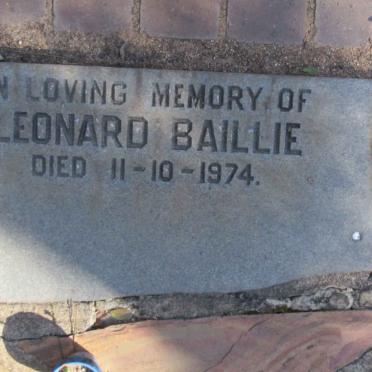BAILLIE Leonard -1974 