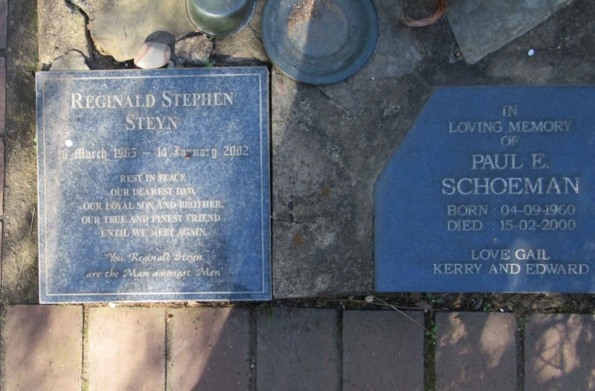 STEYN Reginald Stephen 1965-2002 :: SCHOEMAN Paul E. 1960-2000