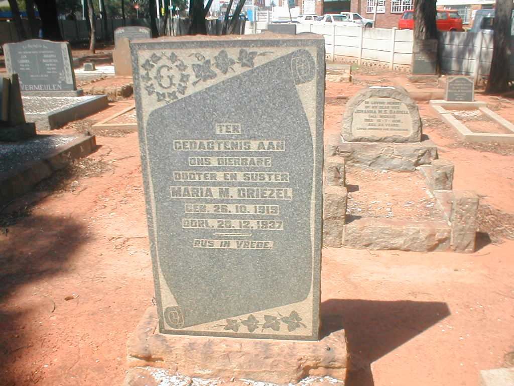 GRIEZEL Maria M. 1919-1937