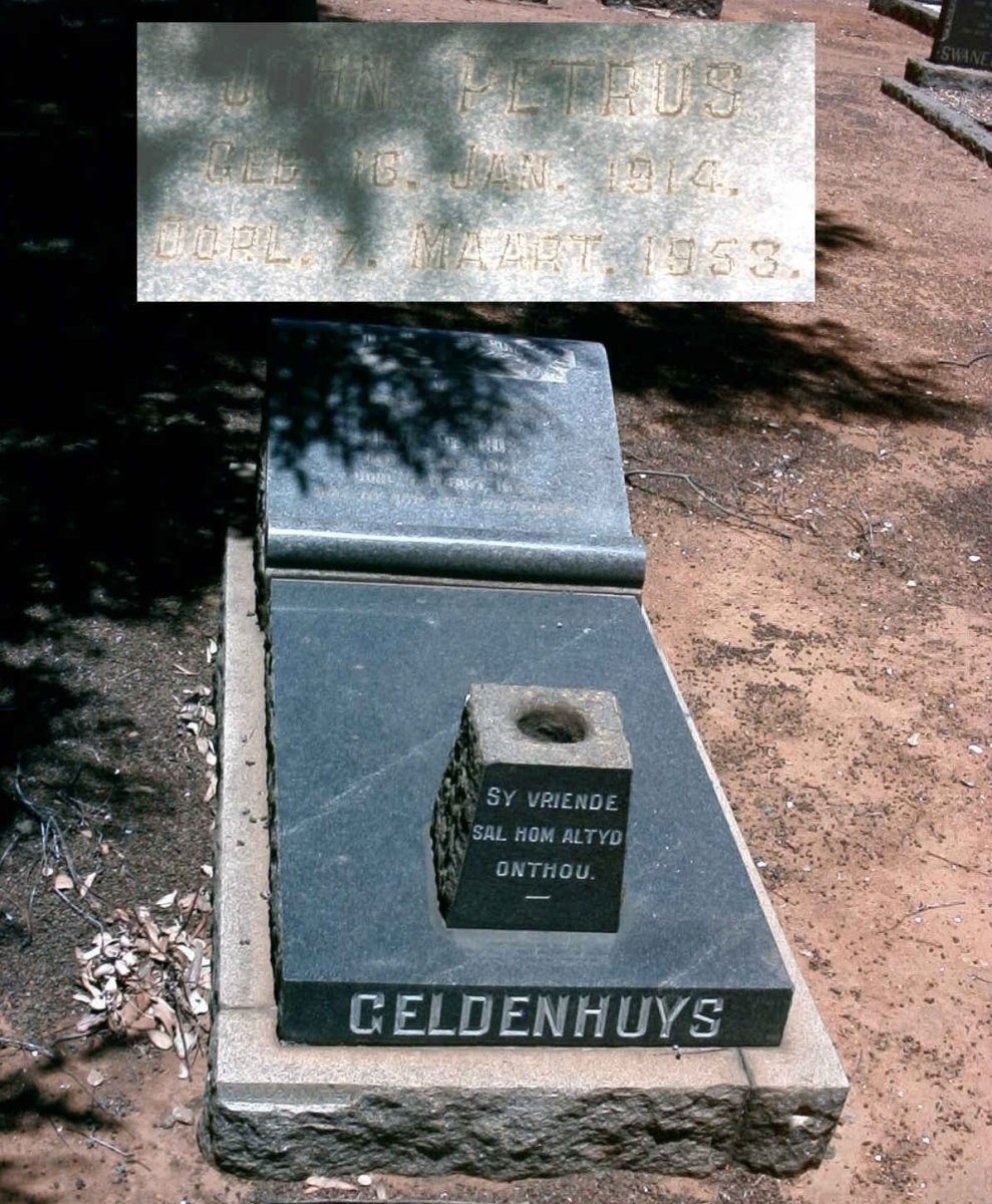 GELDENHUYS John Petrus 1914-1953
