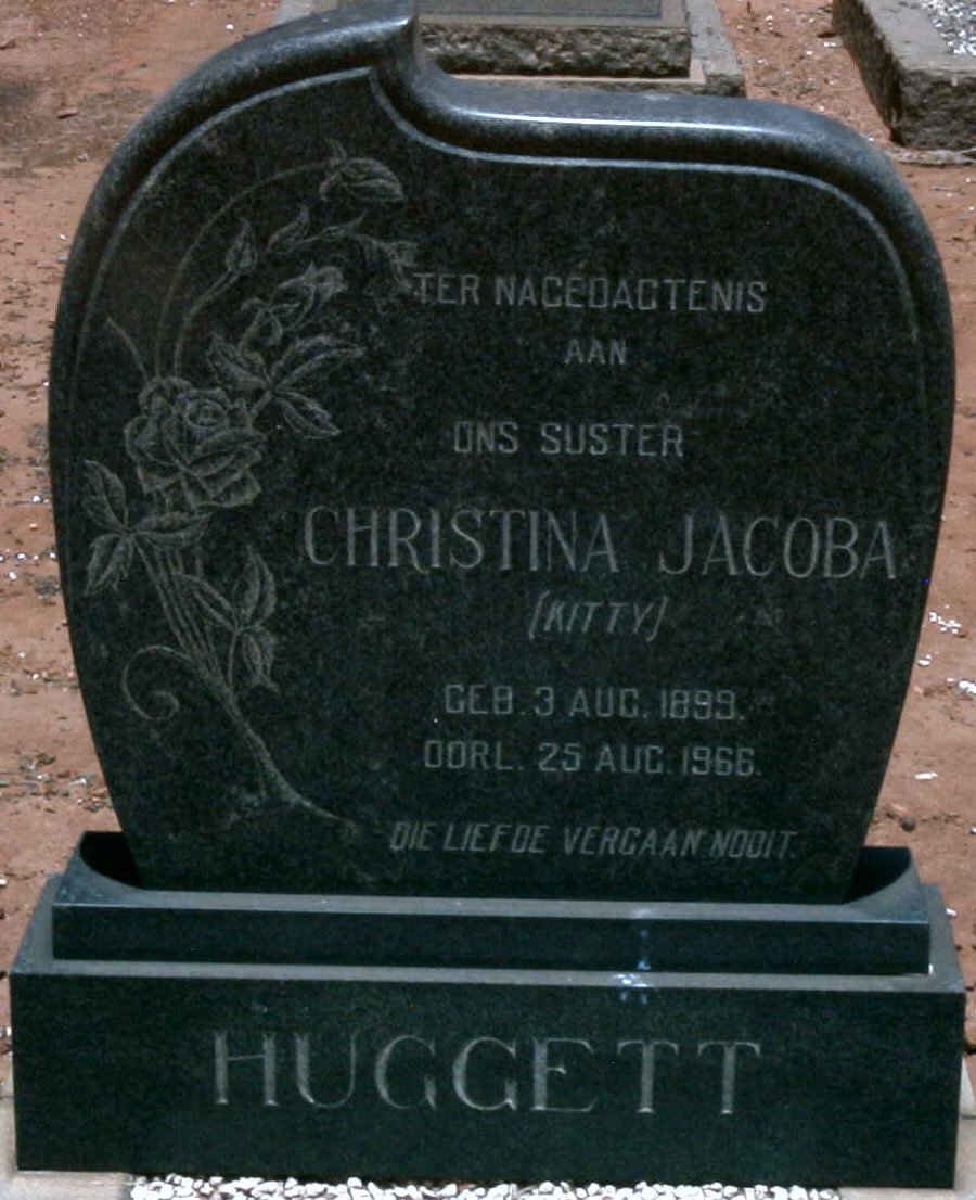 HUGGETT Christina Jacoba 1899-1966