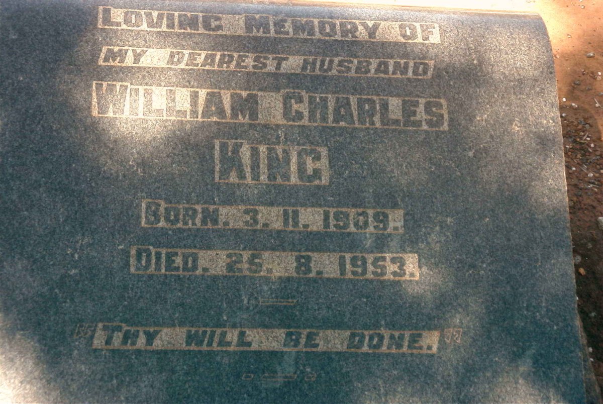 KING William Charles 1909-1953