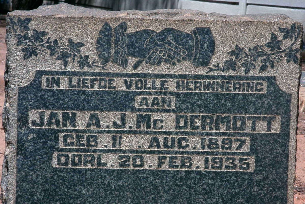 McDERMOTT Jan A.J. 1897-1935
