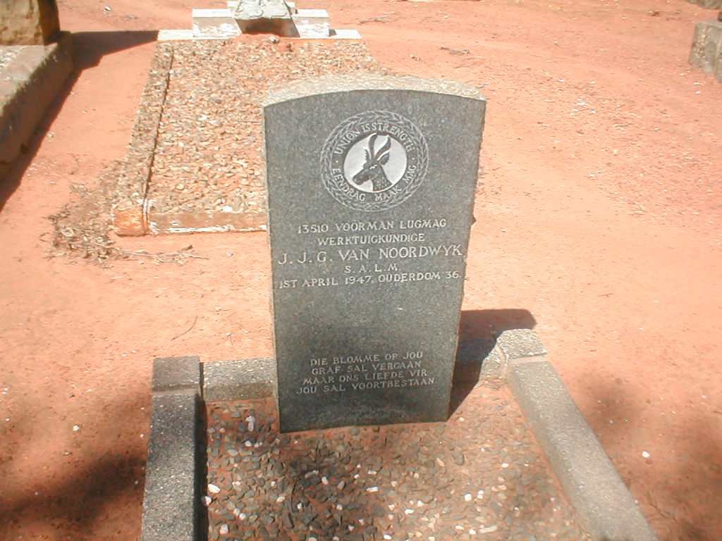 NOORDWYK J.J.G., van 1911-1947