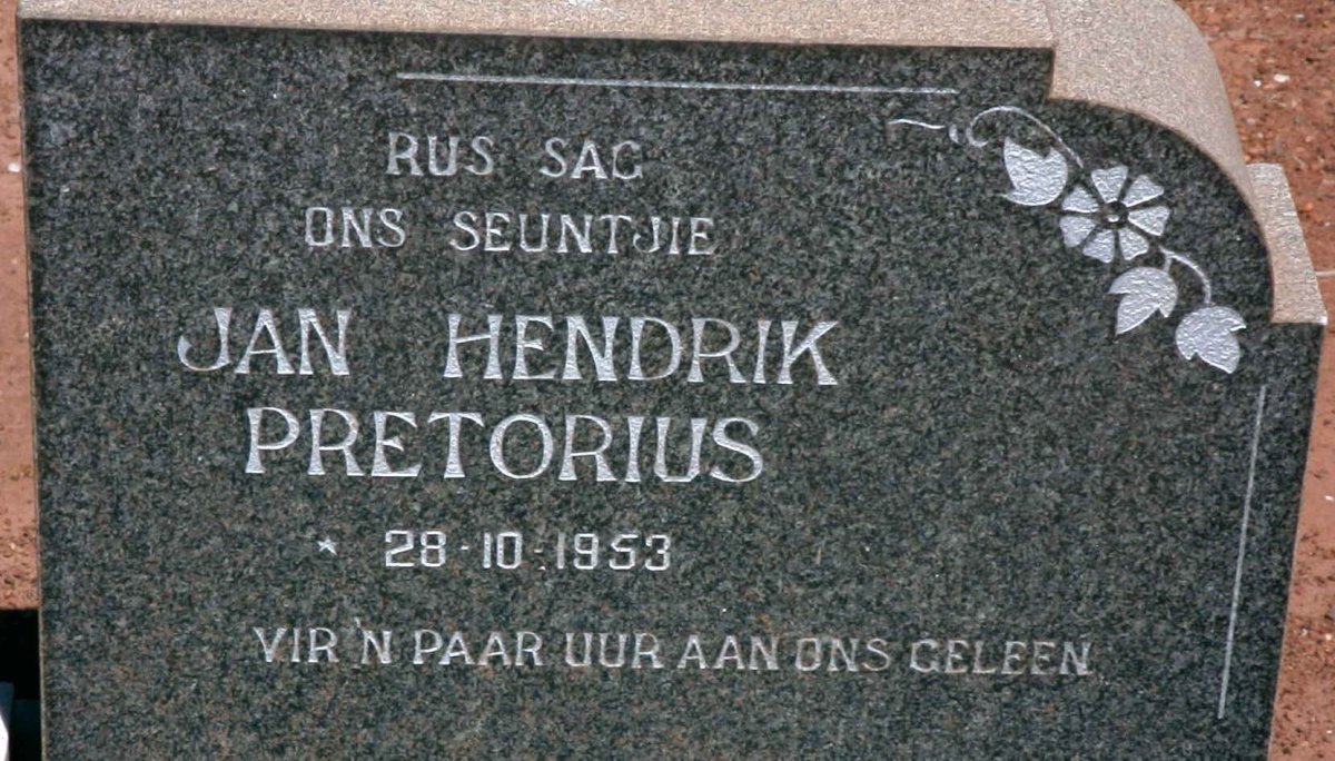 PRETORIUS Jan Hendrik 1953-1953