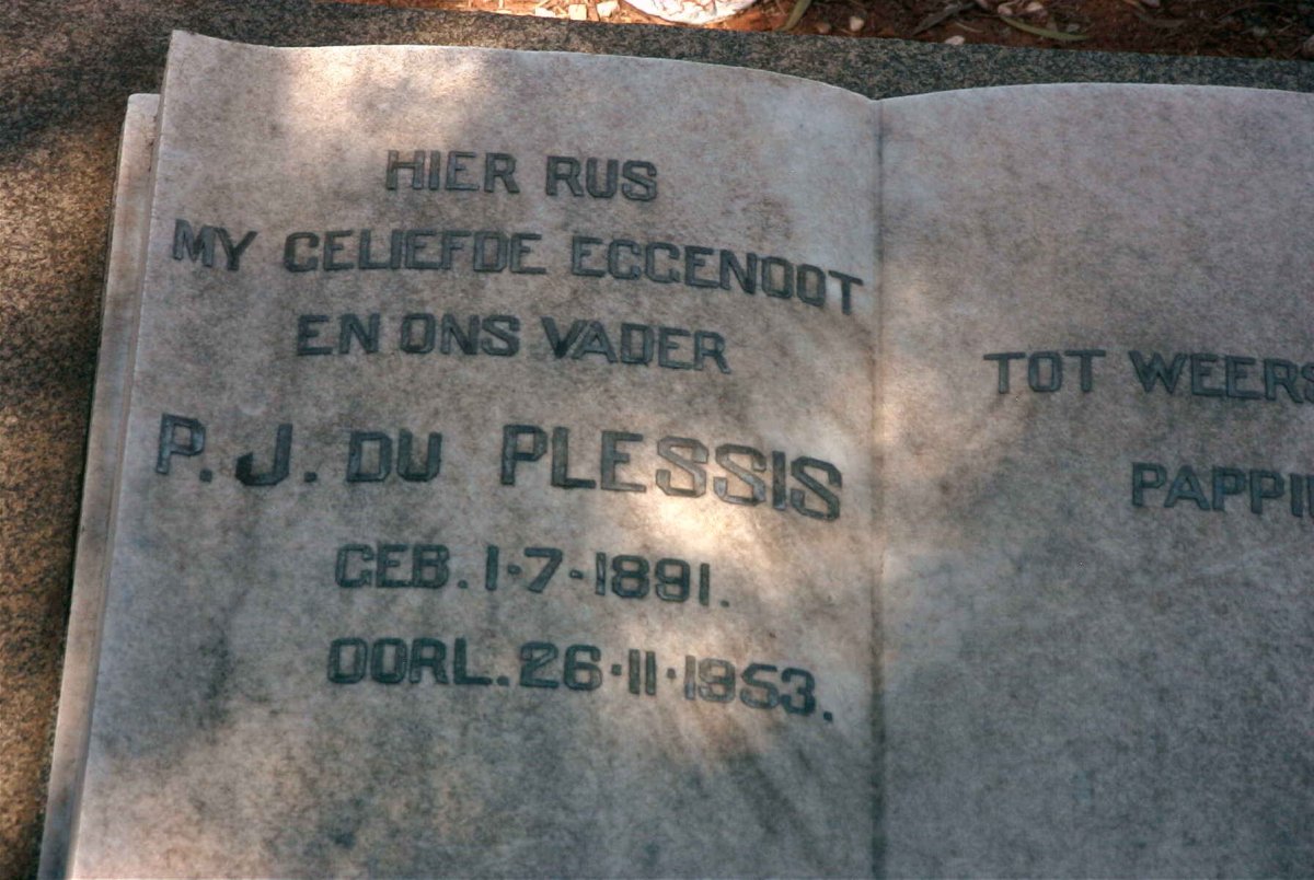PLESSIS P.J., du 1891-1953