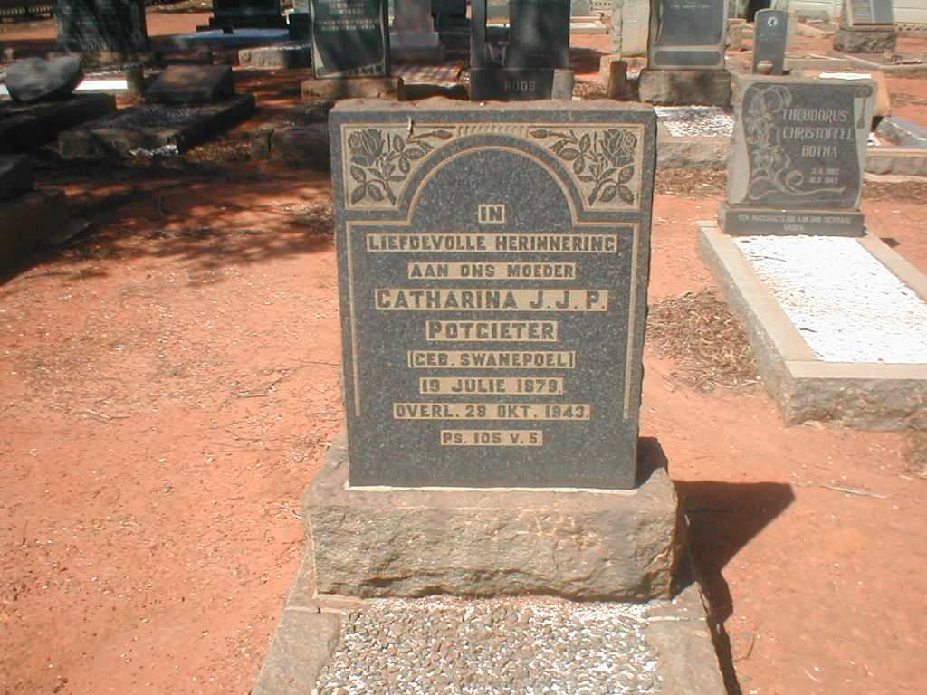 POTGIETER Catharina J.J.P., geb. SWANEPOEL  1879-1943