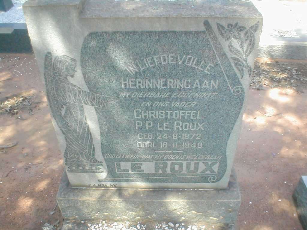 ROUX Christoffel P.P., le 1872-1948