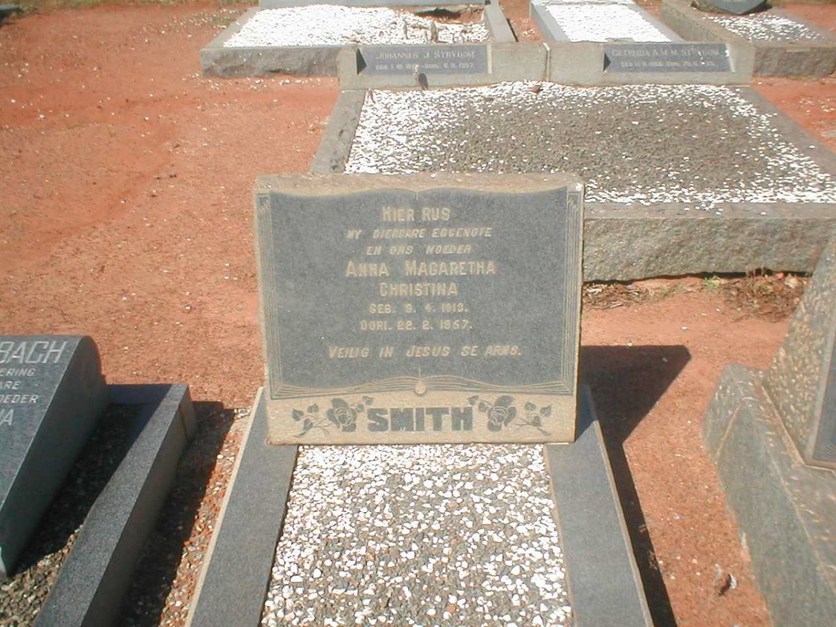 SMITH Anna Magaretha Christina 1913-1957