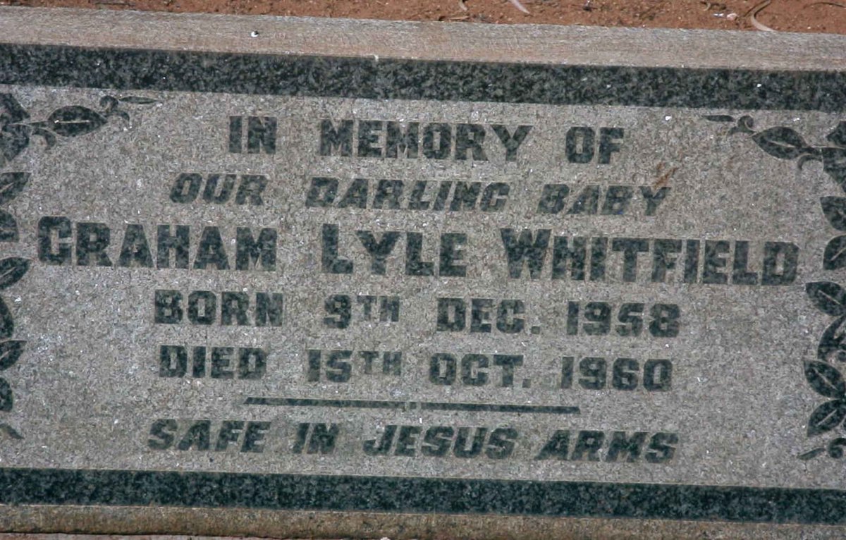 WHITFIELD Graham Lyle 1958-1960