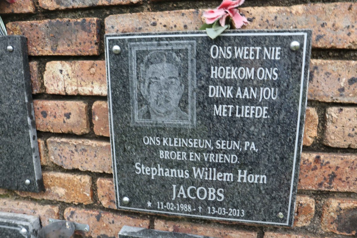 JACOBS Stephanus Willem Horn 1988-2013