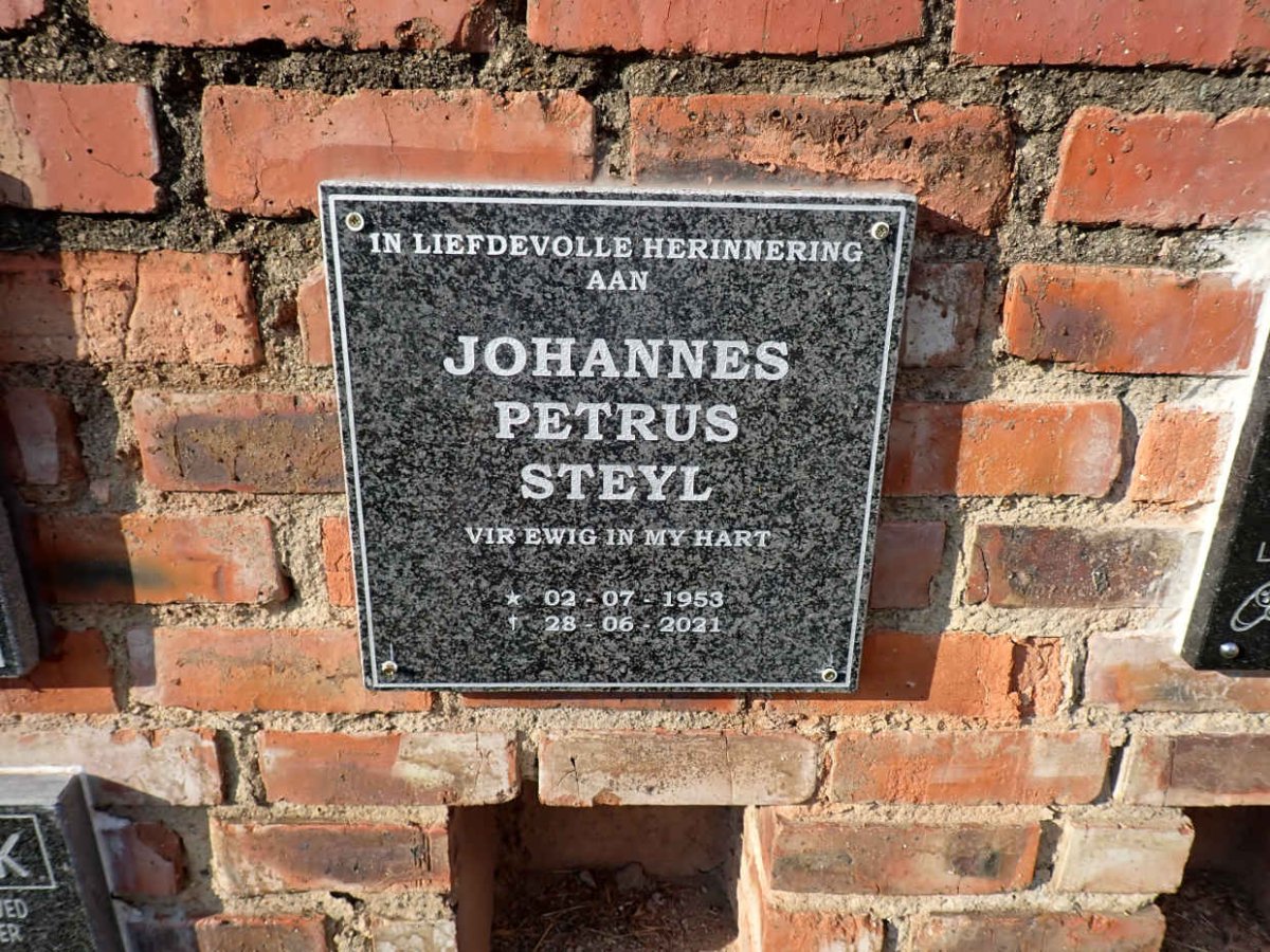 STEYL Johannes Petrus 1953-2021