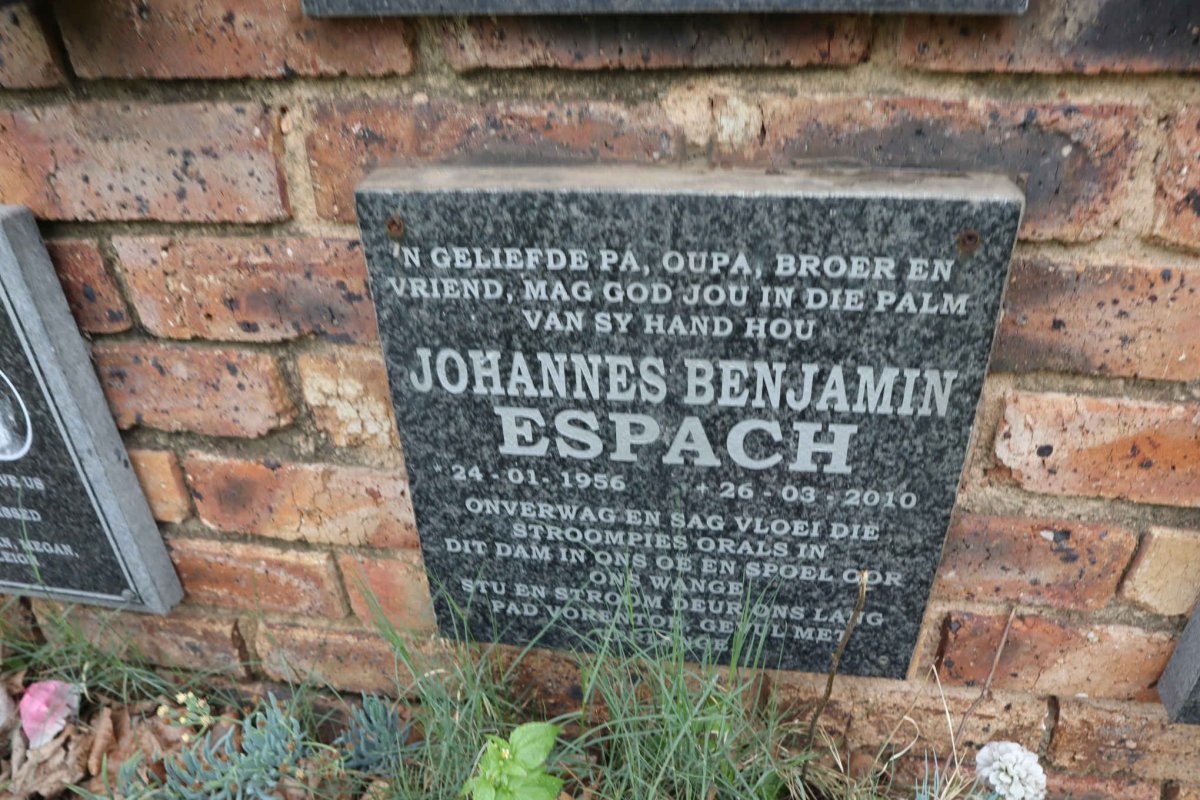 ESPACH Johannes Benjamin 1956-2010