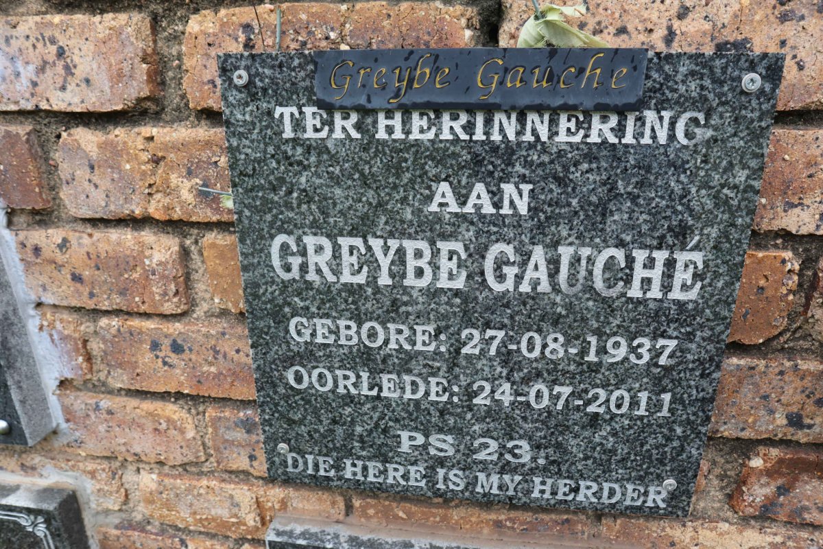 GAUCHE Greybe 1937-2011
