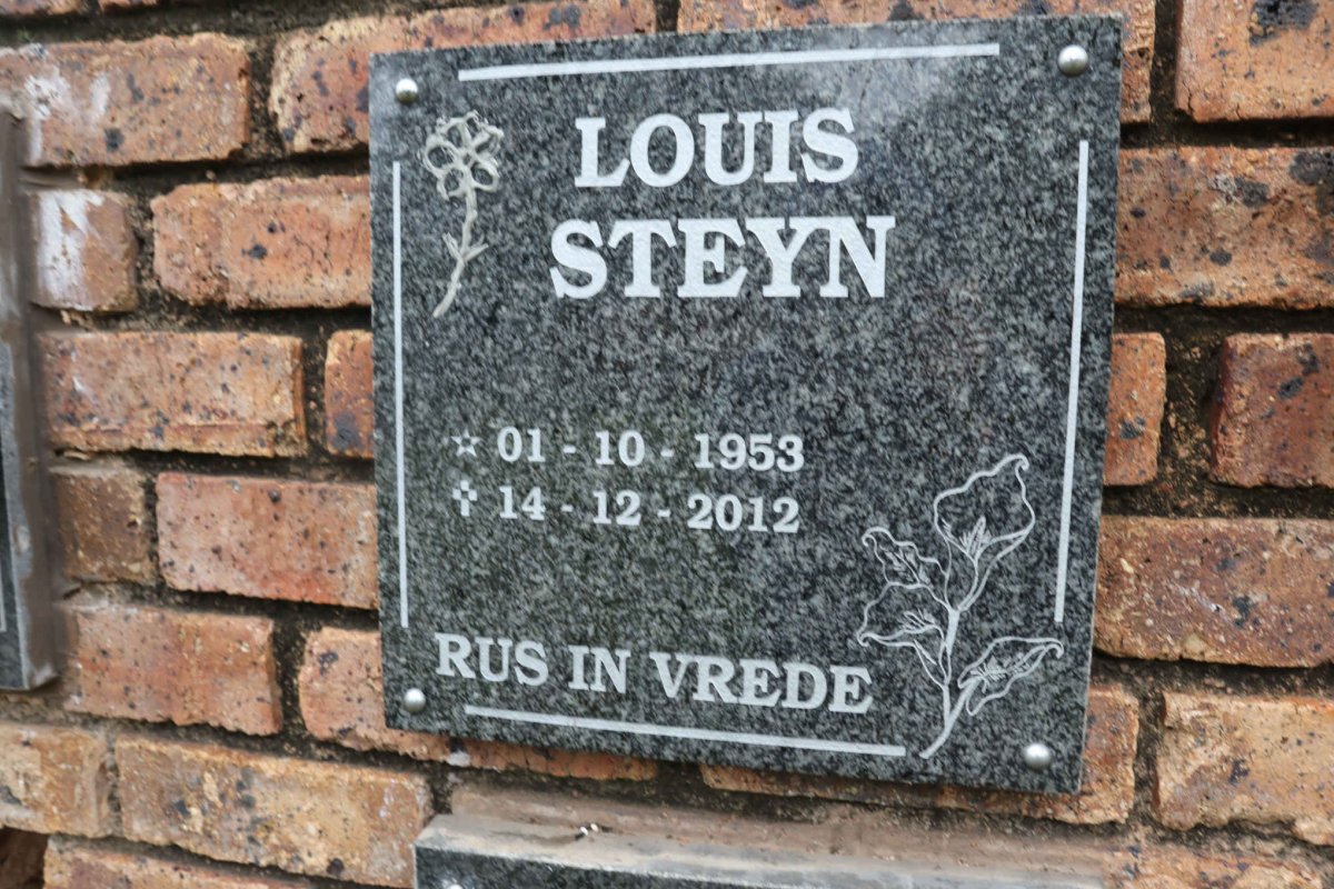 STEYN Louis 1953-2012