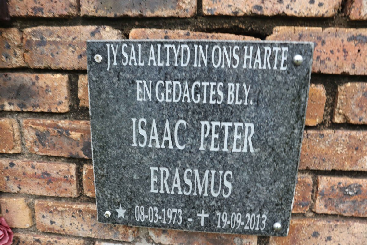 ERASMUS Isaac Peter 1973-2013