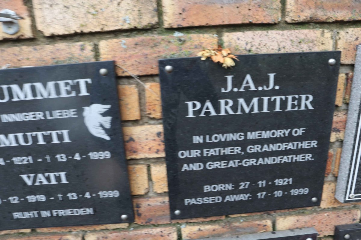 PARMITER J.A.J. 1921-1999
