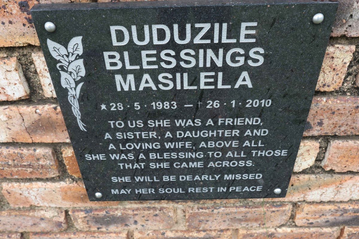 MASILELA Duduzile Blessings 1983-2010