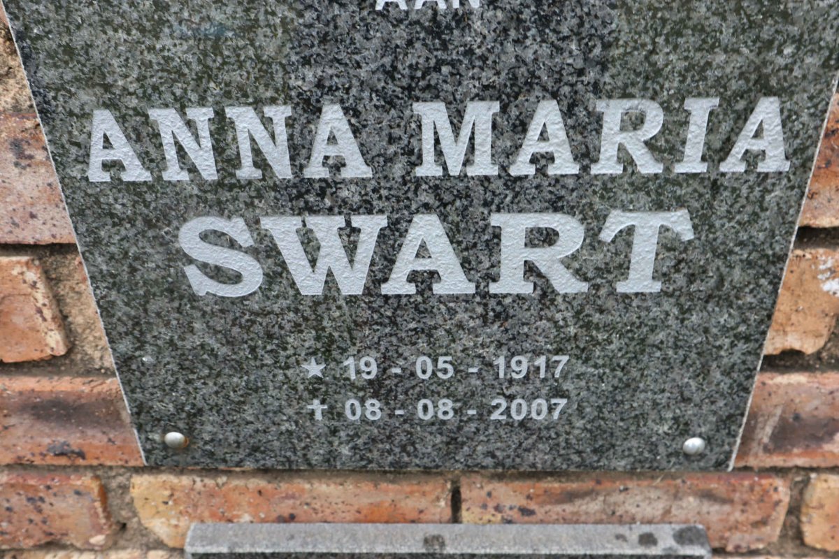 SWART Anna Maria 1917-2007