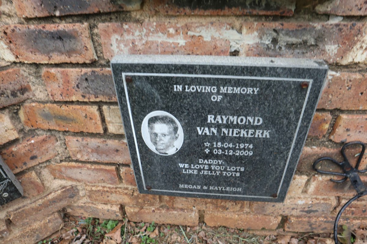 NIEKERK Raymond, van 1974-2009
