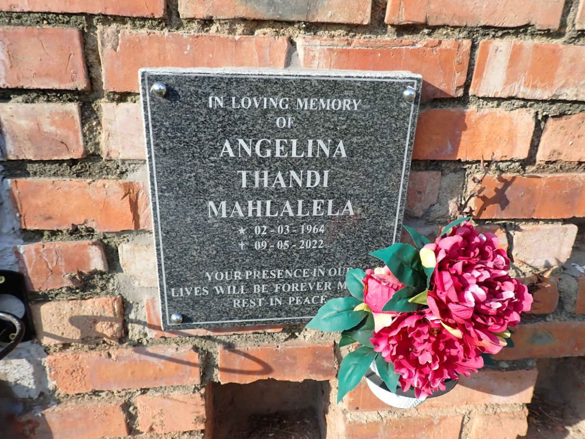 MAHLALELA Angelina Thandi 1964-2022