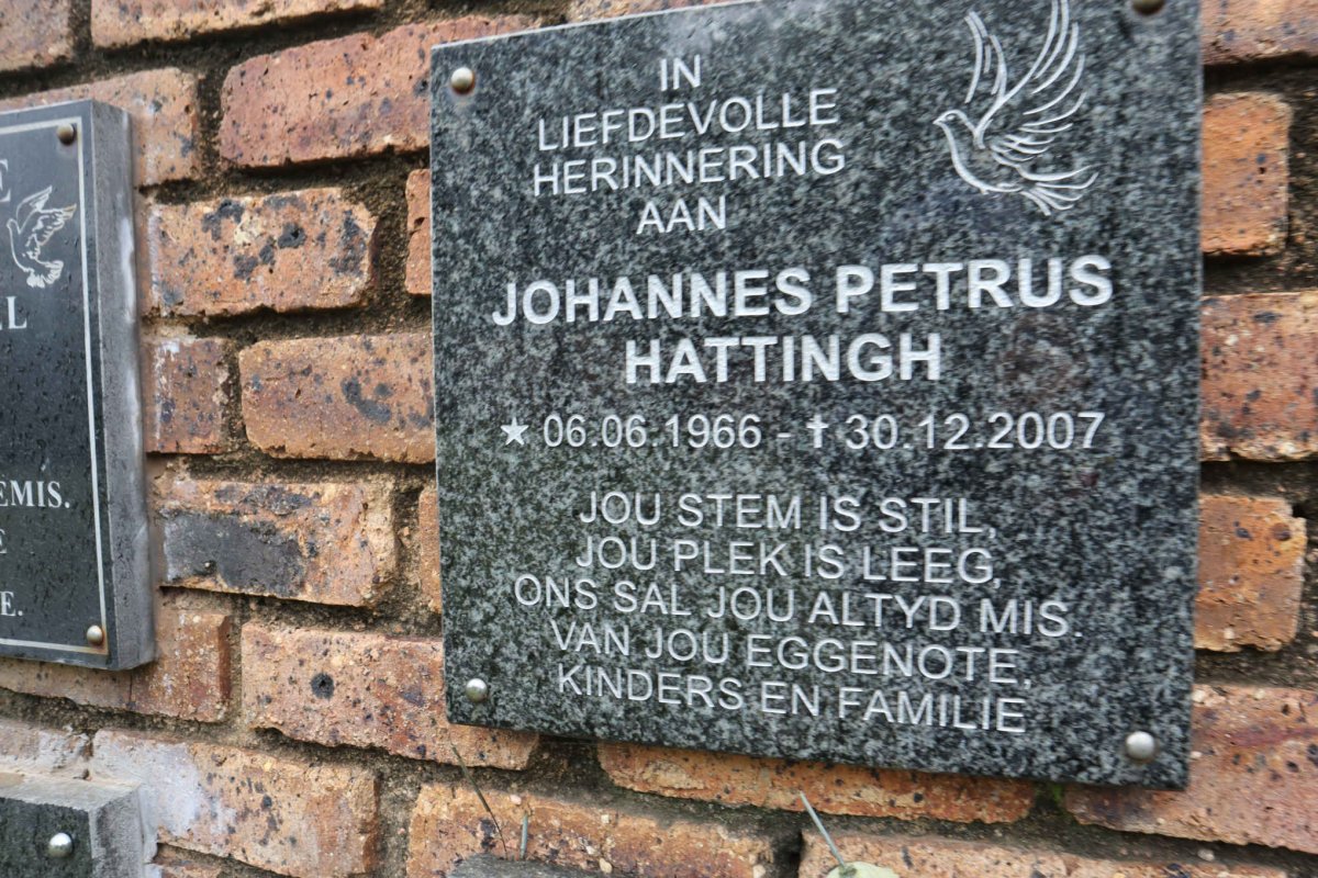 HATTINGH Johannes Petrus 1966-2007