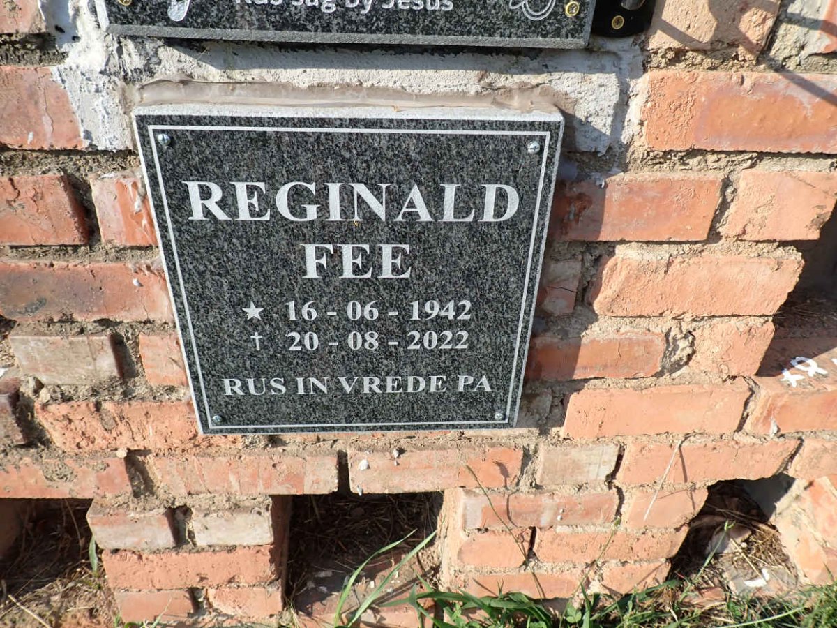 FEE Reginald 1942-2022