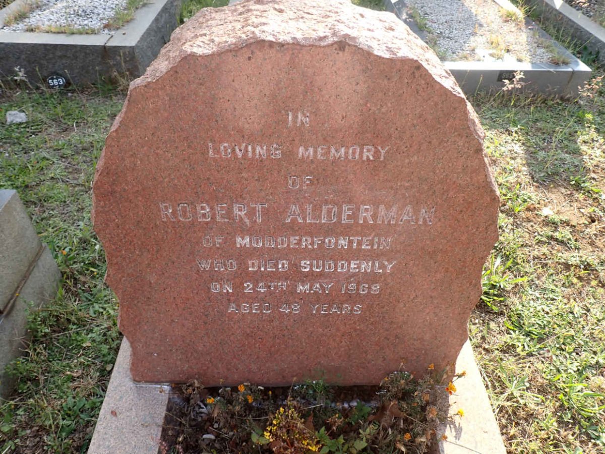 ALDERMAN Robert -1968