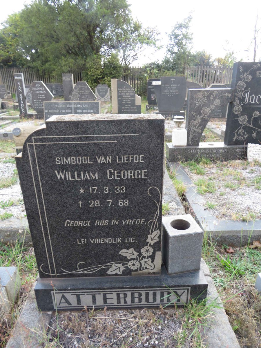 ATTERBURY William George 1933-1968