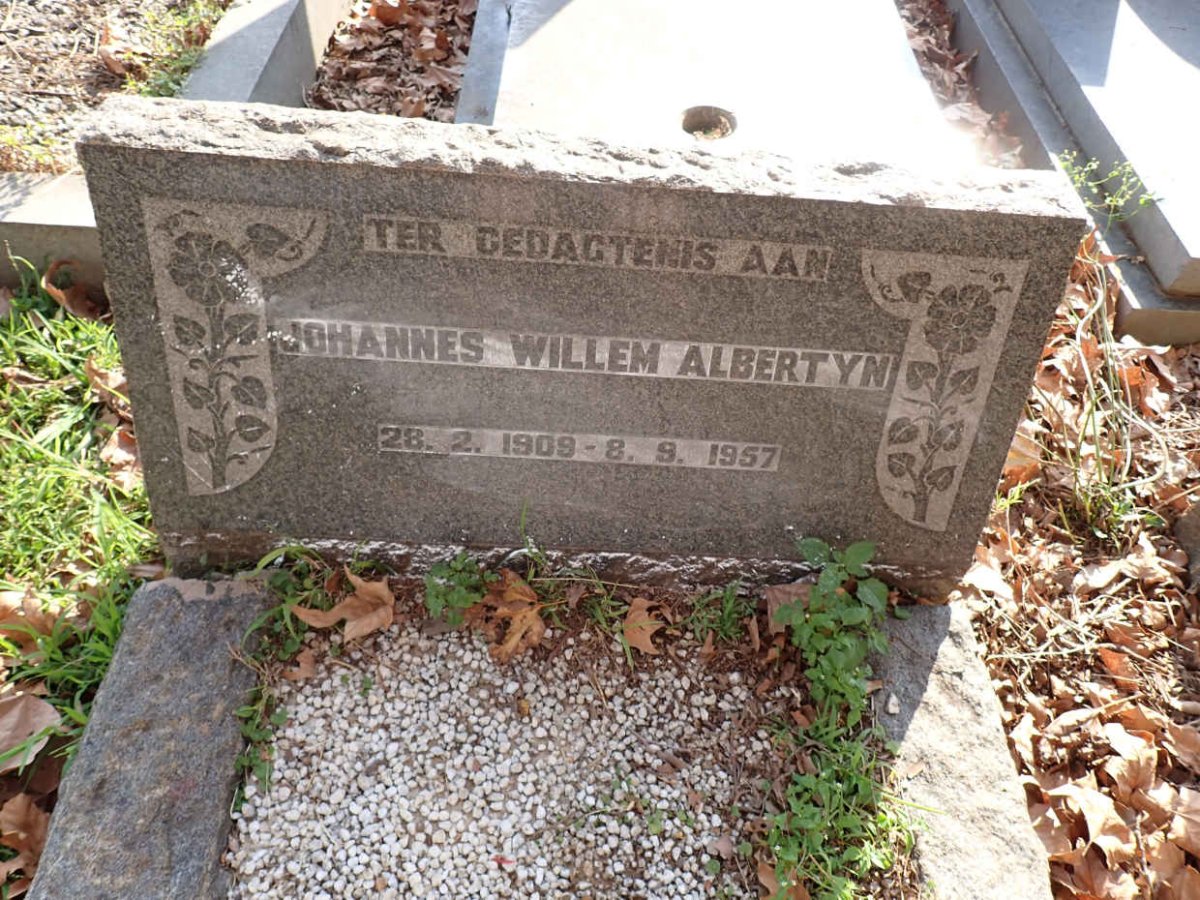 ALBERTYN Johannes Willem 1909-1957