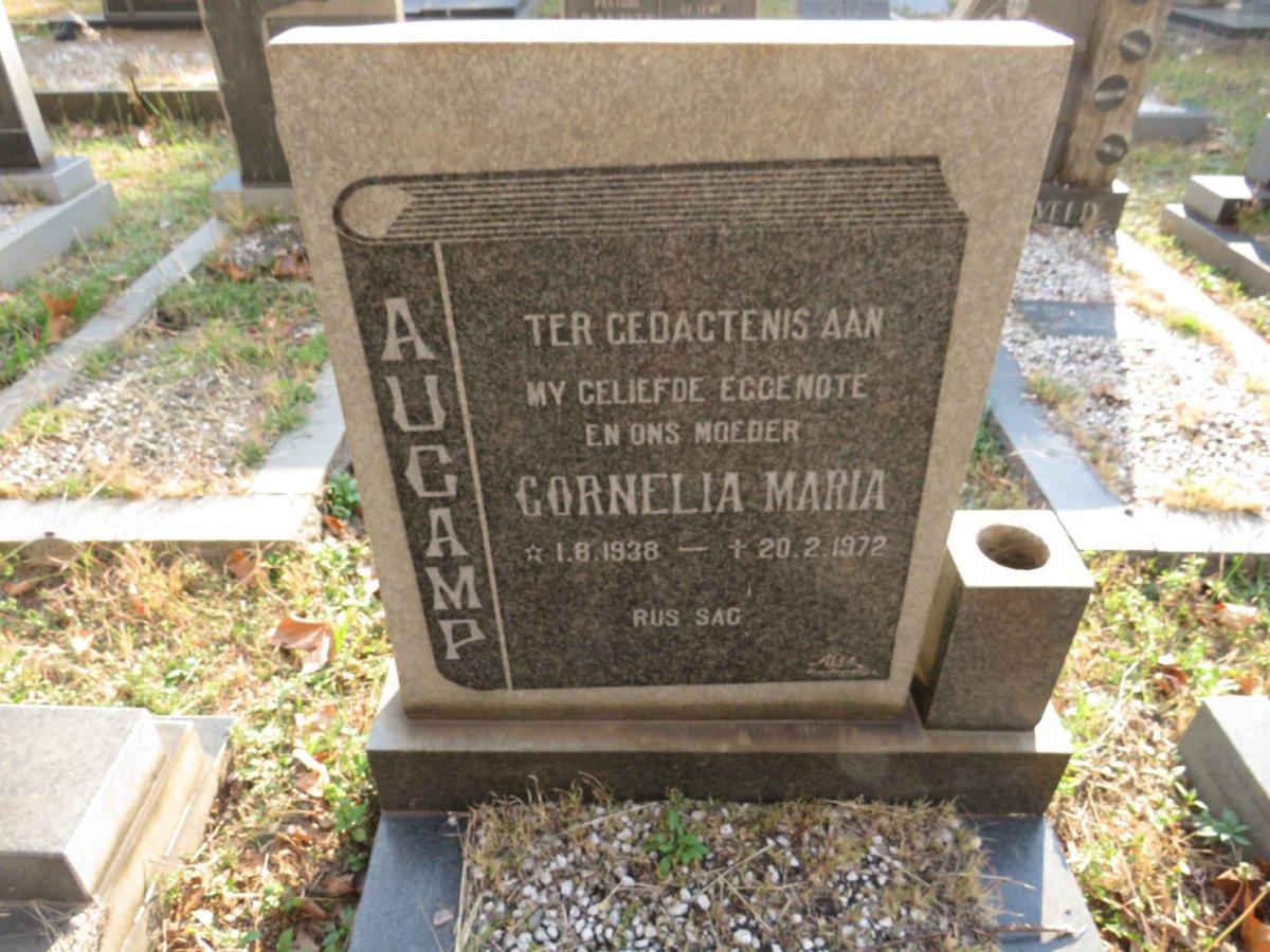 AUCAMP Cornelia Maria 1938-1972