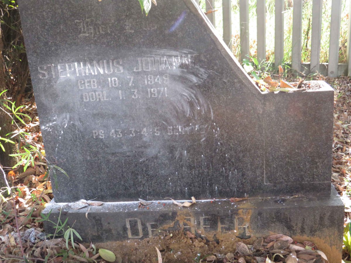 BEER Stephanus Johannes, de 1949-1971